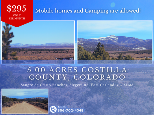 Own 5 Acres Near Sangre de Cristo Mountains—Adventure Awaits