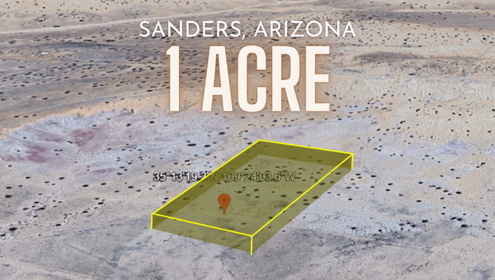 Wide Scenic & Private! 1 Acre Land In Sanders, AZ @ $105/MO!