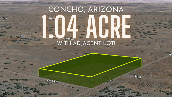 Amazing Camping Spot! 1.04 Acre In Concho, AZ @$150/MO!