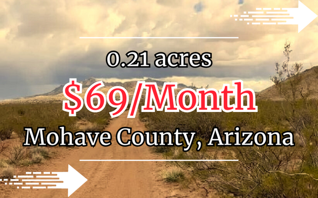 Invest in Mohave: Perfect for Off-Grid Living, $69/Mo!