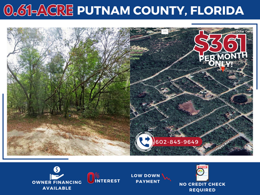 Ready to Build! 0.61 Acre Florida Lot Near Gainesville