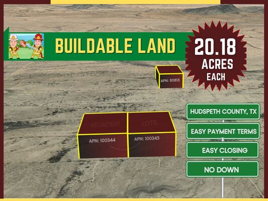 20 Acres in Hudspeth, TX! Great investment opportunity! (232 32)