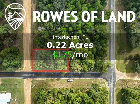 1/4 Acre Corner Lot in Interlachen – Only $175/month!