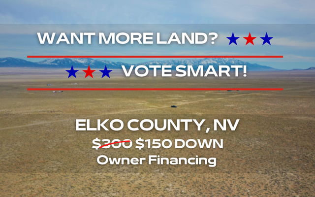 Elko: Level Land w/ Stunning Mountain Views <del>$300</del> $150 Down!