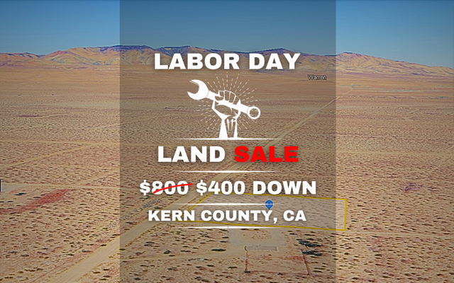 Kern County: Ideal Land for Your Dream Home <del>$800</del> $400 Down!