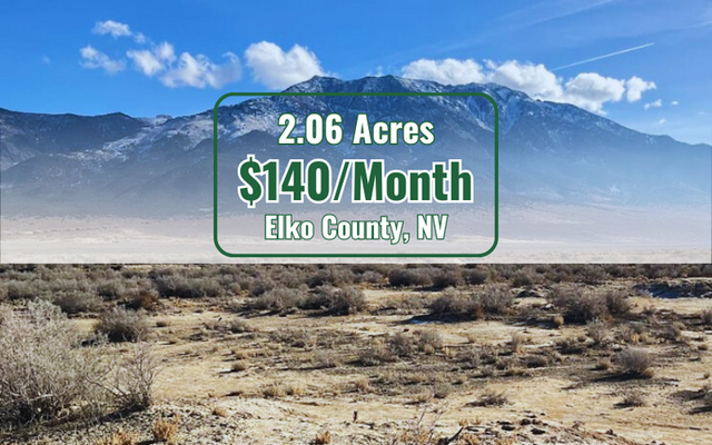 Elko Plot: Mountain Views, Nearby Water <del>$300 </del> $150 Down!