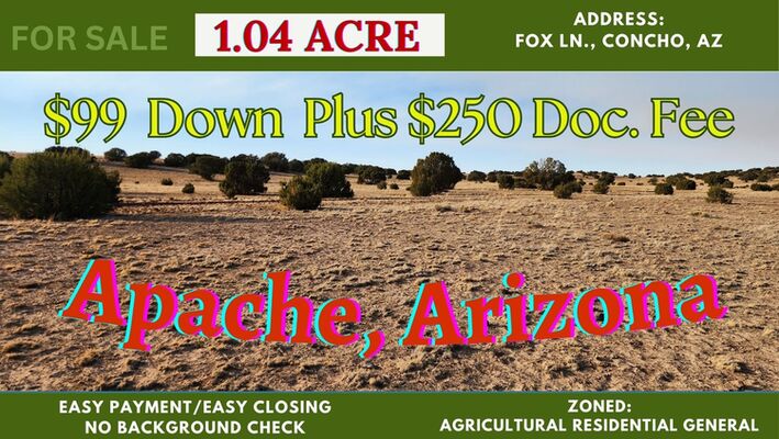 Need a Break from the Road? Your 1.04 acre quiet corner  AZ!