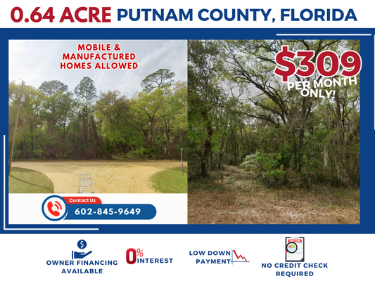 Zoned Residential: 0.64 Acre Putnam County Lot for Sale