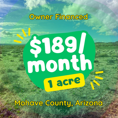 SOLD! Eco-Living: Mohave County Land Awaits, Just $189/Mo!