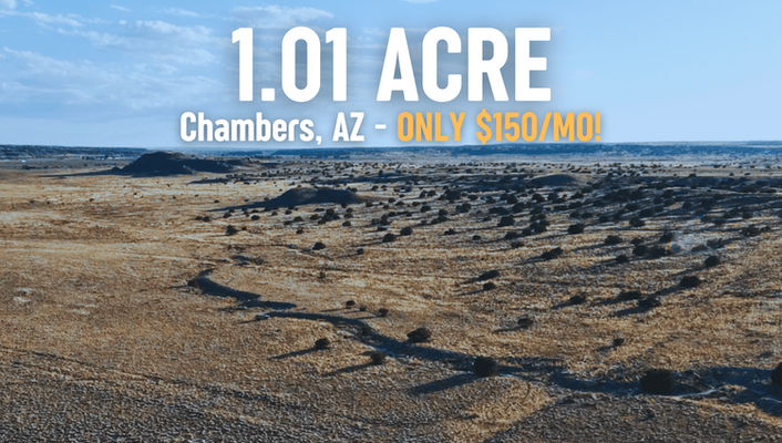 Rev Up Your ATV Engines! 1 Acre In Chambers, AZ @ $150/MO!