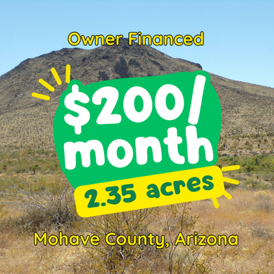 Adventure Awaits: AZ Land for RVs & Outdoor Fun, $200/Mo!