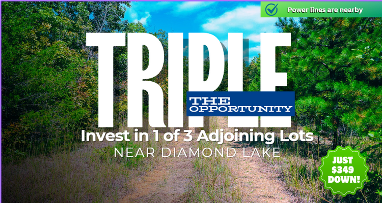 Triple the Opportunity – Invest in 1 of 3 Adjoining Lots!