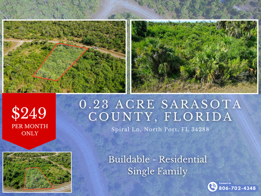 Scenic North Port Land 0.23 Acres of Adventure for $350 Down