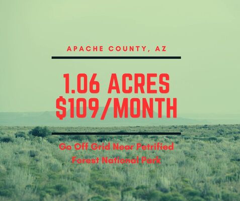 1.06 Acres in Stunning Apache County for only $109/month!