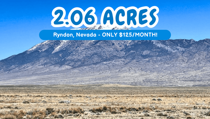 Create New Memories! 2.06 Acres In Ryndon, NV @$125/MO!