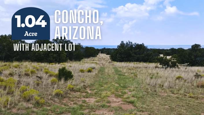 From Topsoil to Profit! 1.04 Acre In Concho,AZ @$150/MO!