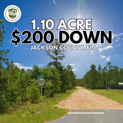 1.10 Acres: Where Memories Begin  <strong> <span style='color:red;'><s>$200</s></span></strong>  $0 Down!