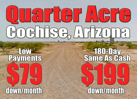 Turn Your Desert Dreams into Reality in Cochise, AZ -$79/Mo.