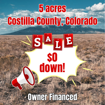 Find Peace in Land Ownership acres in Costilla for $0 Down