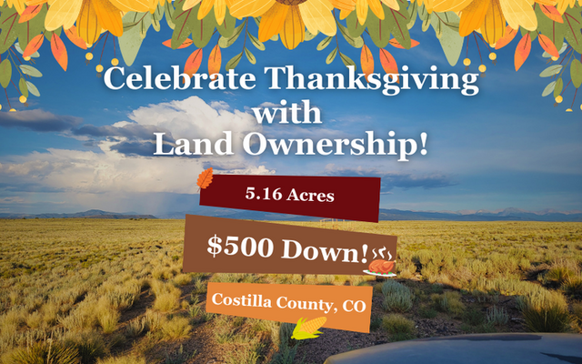 Stunning 5.16 Acres in Costilla: Yours for Just $500 Down!