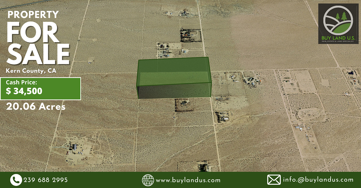 20.06 Acres Lot in Inyokern, CA - Endless possibilities are waiting for you!