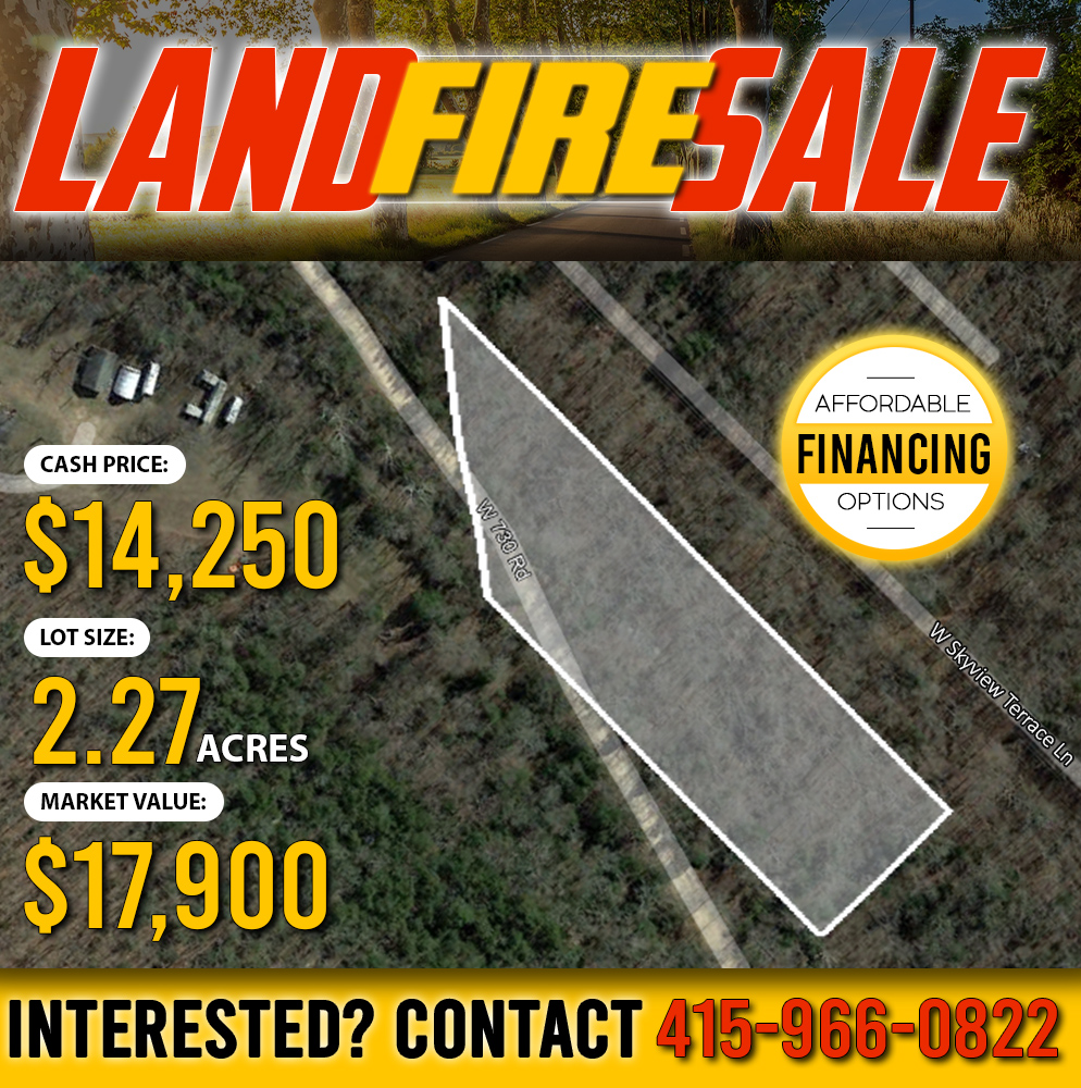 2.27ac Terrace Property 21% Below Market Value in Hulbert, OK